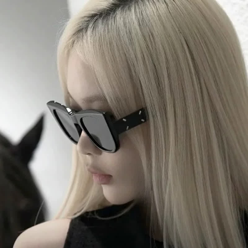 Unisex Cat-Eye Large Frame Fashion Sunglasses