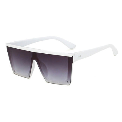 Trendy Large Frame One-piece Street Style Driving Retro Sunglasses