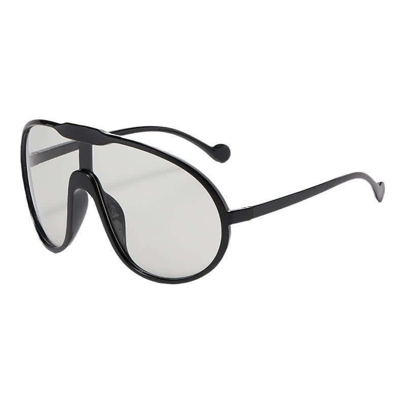 One Piece Oversized Aviator Sunglasses