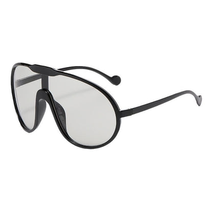 One Piece Oversized Aviator Sunglasses