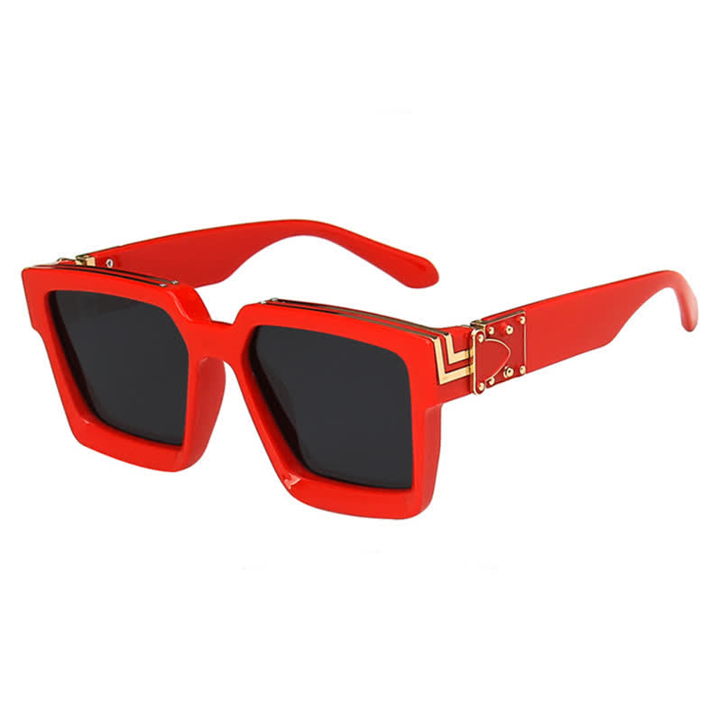 Square Frames Hipster Oversized Sunglasses