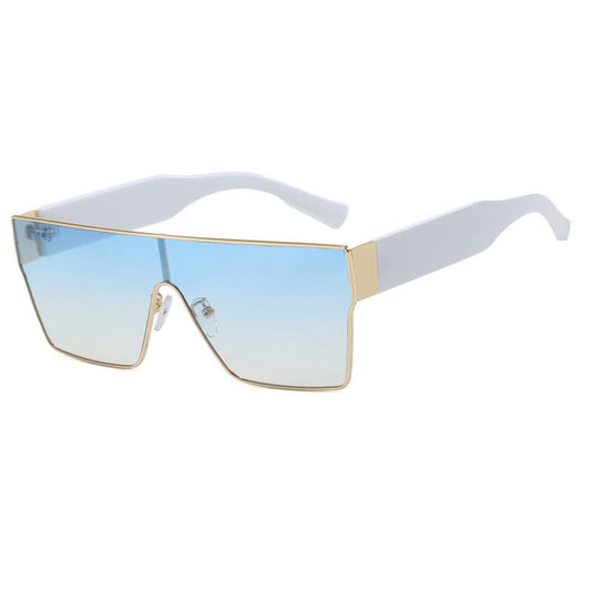 One-piece Square Frame Oversized Sunglasses