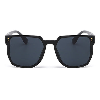 Mirror Lens Square Frame Driving Sunglasses