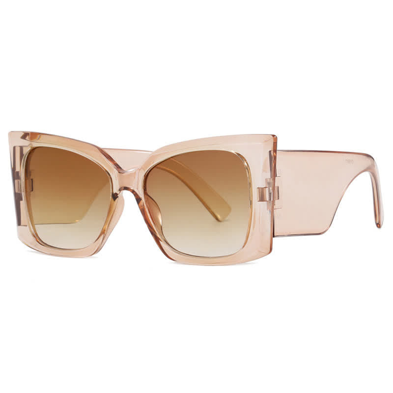 Fashion Square Frame Oversized Thick Sunglasses