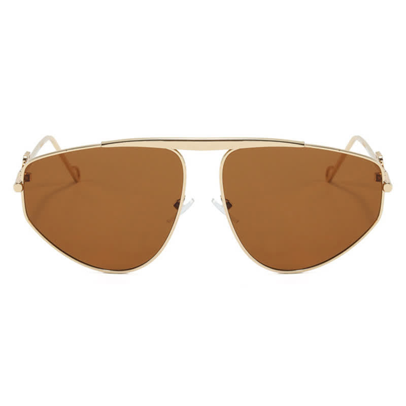 Hollow-out Irregular Aviator Sunglasses