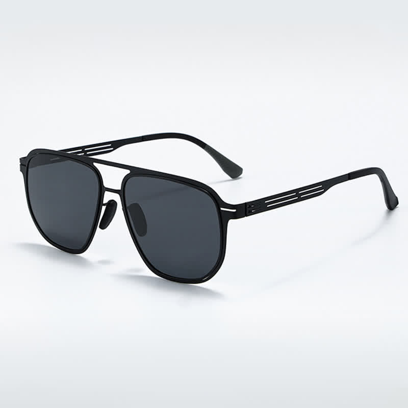 Double Bridges Polarized Lightweight Aviator Sunglasses for Driving
