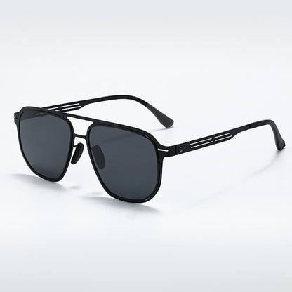 Double Bridges Polarized Lightweight Aviator Sunglasses for Driving