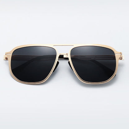 Double Bridges Polarized Lightweight Aviator Sunglasses for Driving