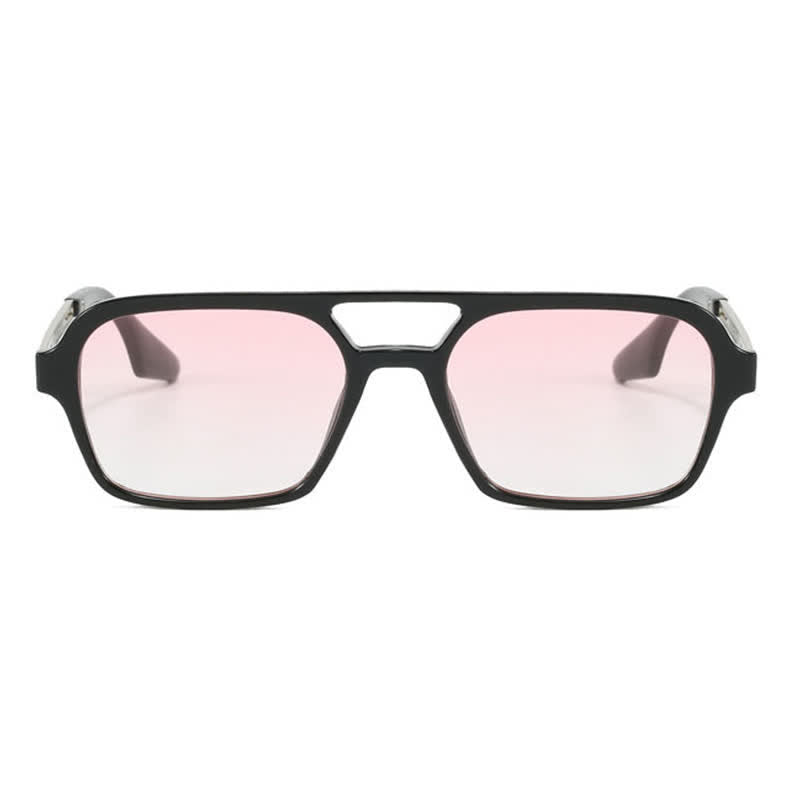 Double Bridges Retro Aviator Sunglasses