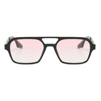 Double Bridges Retro Aviator Sunglasses