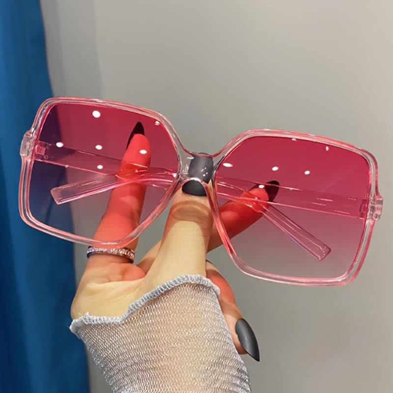 Square Frame Vintage Oversized Sunglasses