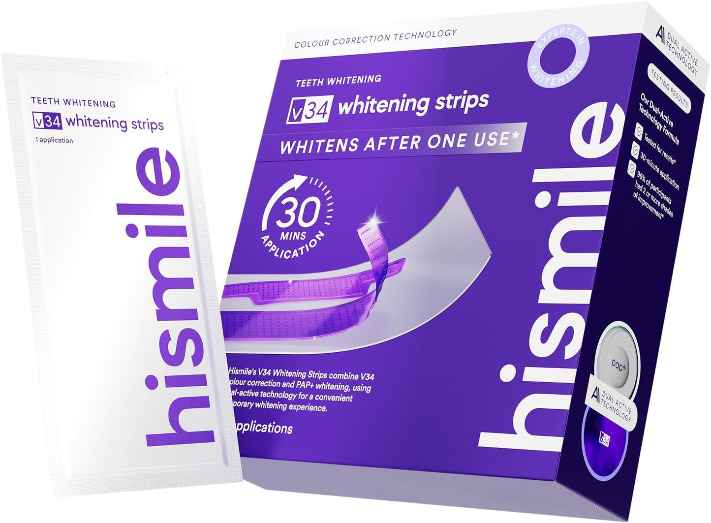 ⚡Last Day 60% OFF丨🦷V34 Whitening Strips – Professional Teeth Whitening at Home