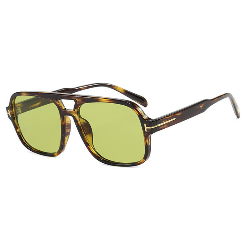 Double Bridges Retro-Vintage Aviator Sunglasses