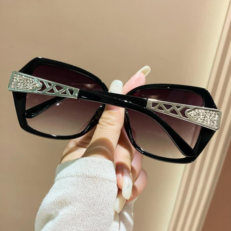 Square Frame Oversized Polarized Driving Sunglasses