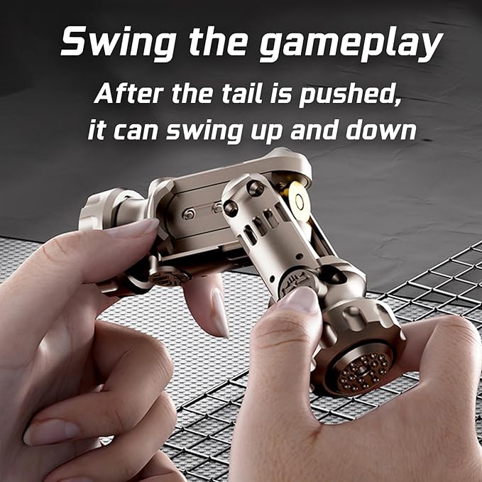 4-in-1 Stress Relief Toy Gun - Launch + Spin + Ratchet + Slide Fingertip Stress Relief Toy