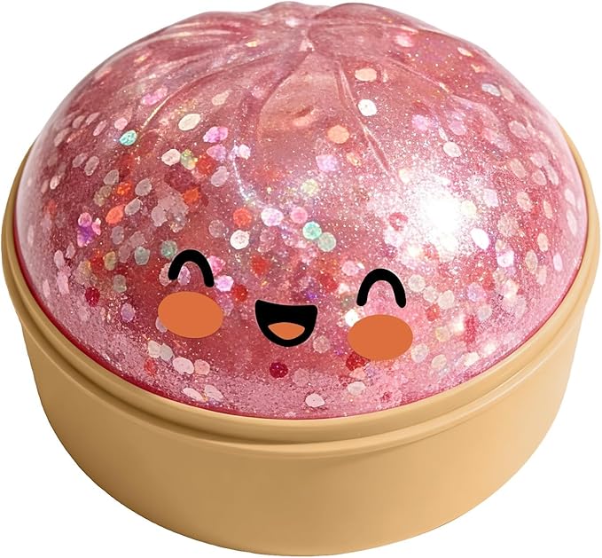 Glitter Dumpling Squishy Toy – Soft Stress Relief Fidget Toy