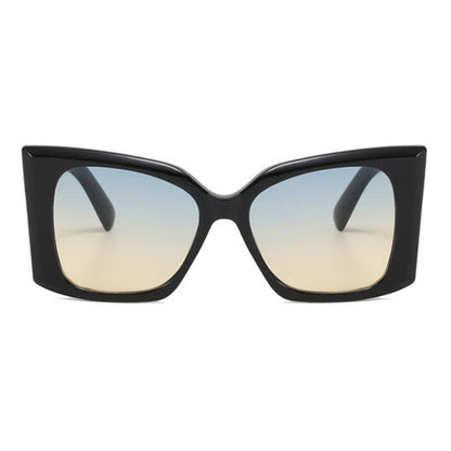 Fashion Square Frame Oversized Thick Sunglasses