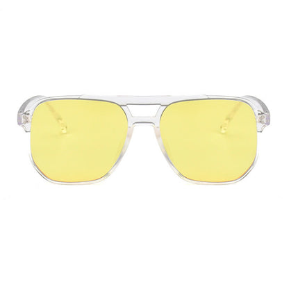 Vintage Double Bridges Tinted Aviator Sunglasses