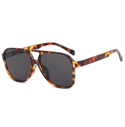 Double Bridges Fashion Aviator Sunglasses