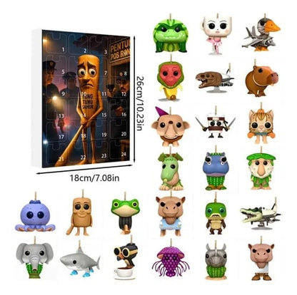 🔥Last Day 70% OFF - 🎁Tung Tung Tung Sahur Italian Brainrot Countdown 24Days Advent Calendar