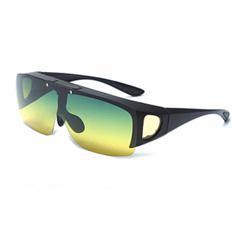 Fit Over Glasses Clip-On Lenses Polarized Sunglasses for Driving&Cycling