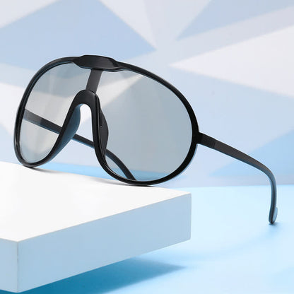 One Piece Oversized Aviator Sunglasses