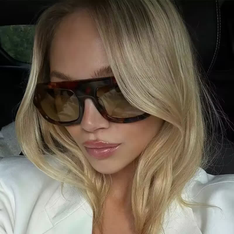 Square Large Frame Trendy Sunglasses