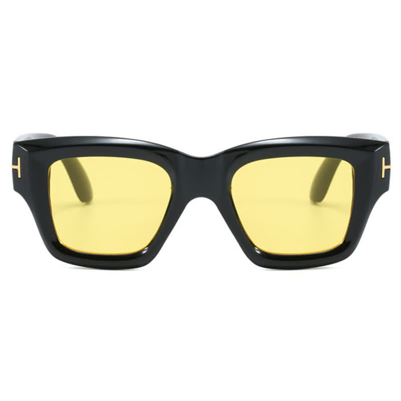 Classic Unisex Square Frame 'T' Design Sunglasses