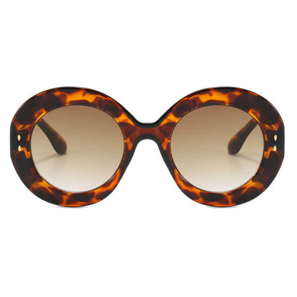 Simple Oversized Round Frame Trendy Sunglasses