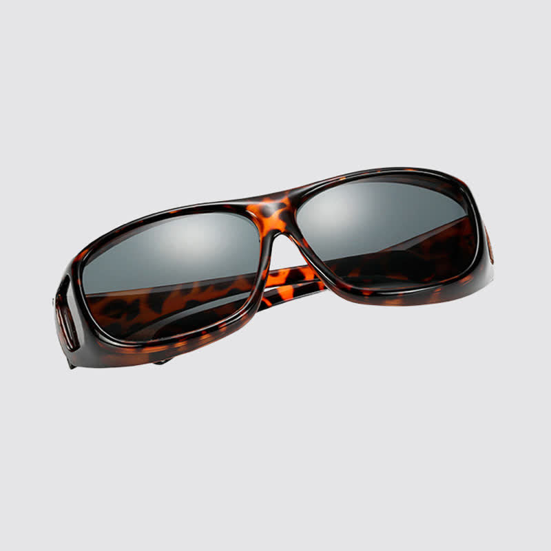 Fit Over Glasses Wrap Around Polarized Sunglasses for Sports&Driving