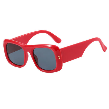 Arrow Decor Square Frame Thick Sunglasses