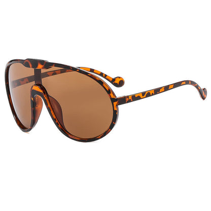 One Piece Oversized Aviator Sunglasses