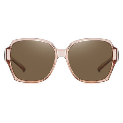 Square Frame Polarized Driving Sunglasses Fit Over Glasses for Nearsighted People