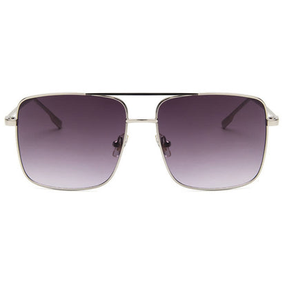 Retro Classic Square Frame Double Bridges Sunglasses