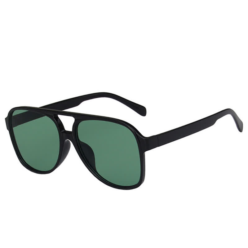 Double Bridges Fashion Aviator Sunglasses