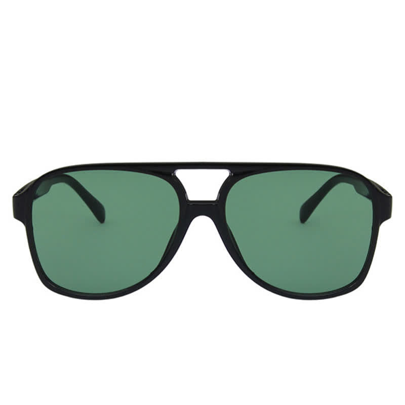 Double Bridges Fashion Aviator Sunglasses