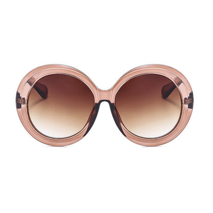 Round Frame Hipster Oversized Sunglasses