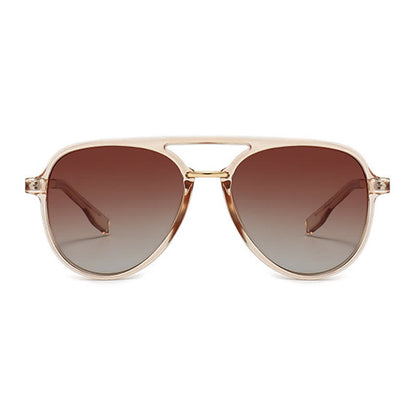Double Bridges Polarized Aviator Sunglasses