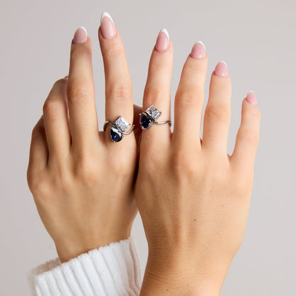 Mother & Daughter Infinity Ring – A Bond Forever Engraved in Stone