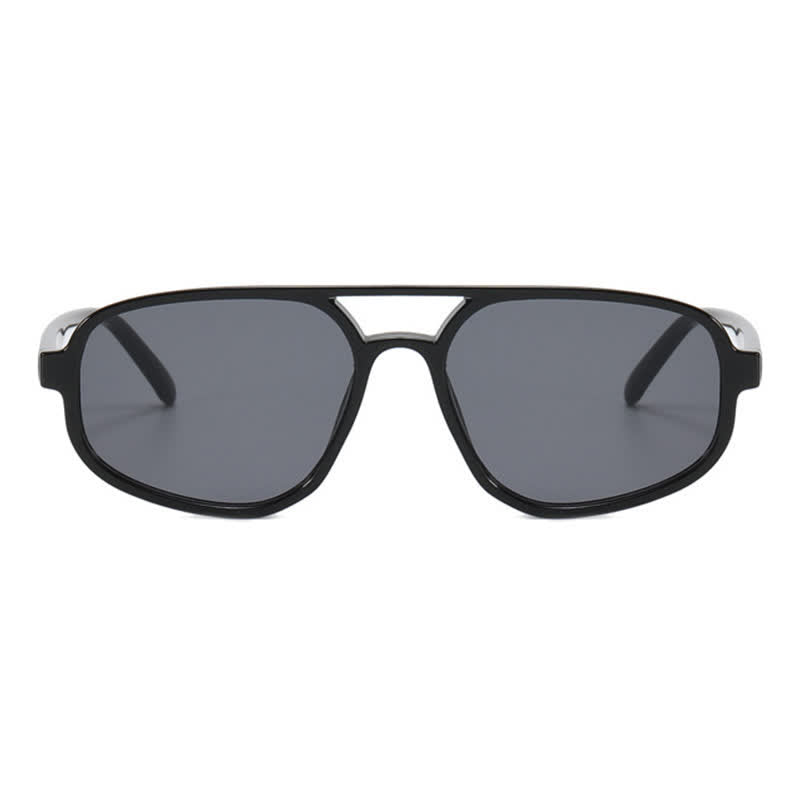 Double Bridges Vintage Aviator Sunglasses