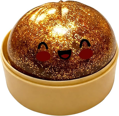 Glitter Dumpling Squishy Toy – Soft Stress Relief Fidget Toy