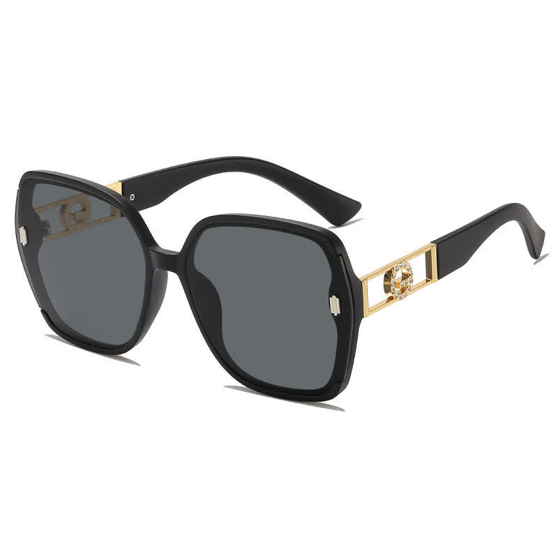 Fashion Square Hollow-out Oversized Sunglasses