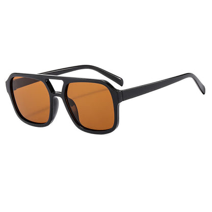 Double Bridges Square Frames Retro-Vintage Sunglasses