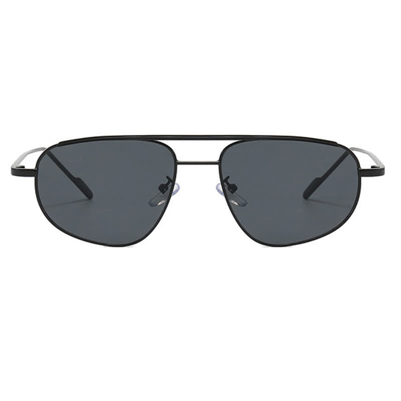 Double Bridges Hipster Aviator Sunglasses
