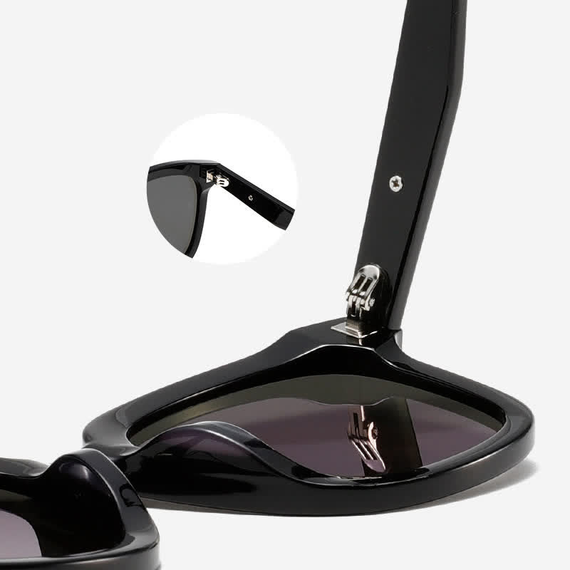 Chic Square Frame Sunglasses with Nylon Lenses