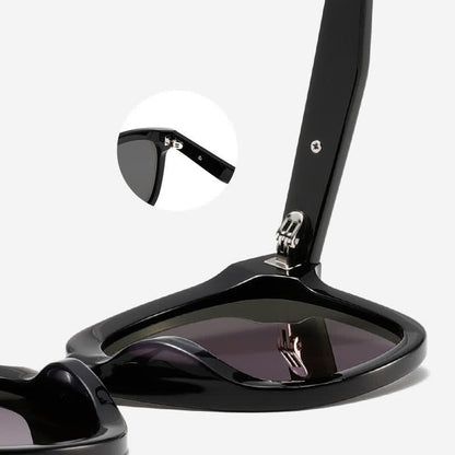 Chic Square Frame Sunglasses with Nylon Lenses