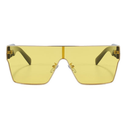 One-piece Square Frame Oversized Sunglasses