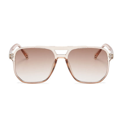 Vintage Double Bridges Tinted Aviator Sunglasses