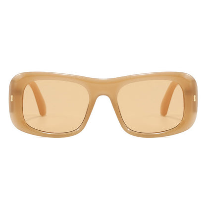 Arrow Decor Square Frame Thick Sunglasses