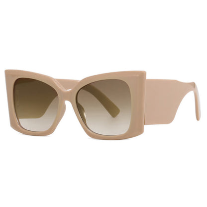 Fashion Square Frame Oversized Thick Sunglasses
